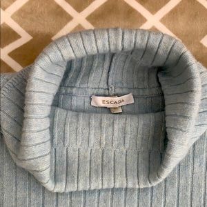 Escada Light Blue Turtleneck
